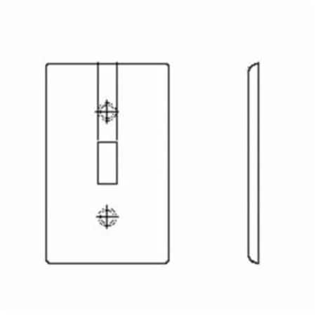 Leviton Wallplates 2 Gang Wallplate Tgl-Decora White 80707-W